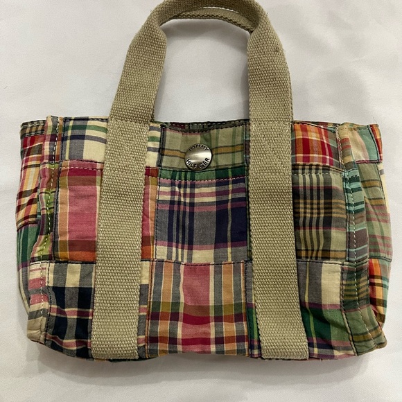 Tommy Hilfiger Multicolor Plaid Tote Bag - Picture 1 of 6